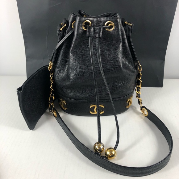 ❤️TRIPPLE CC ❤️coco Chanel small caviar bucket - Picture 3 of 8